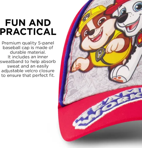 Miniatura 4 de Nickelodeon boys Nickelodeon Toddler Hat for Boys Ages 2-7, Paw Patrol Kids Baseball Cap