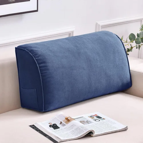 Miniatura 10 de Almohada decorativa para sofá, cojín de respaldo con funda de almohada extraíble para sala de estar, cabecero, almohada de lectura para cama, Aqua
