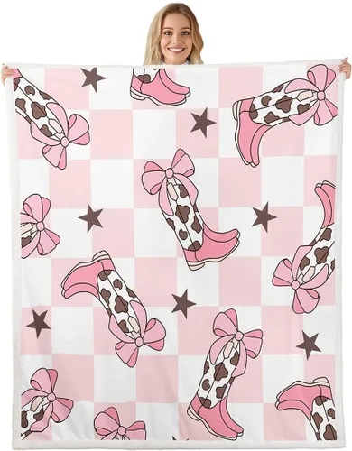 Miniatura 25 de Princess Flannel Blanket All Seasons,Rainbow Cloud Stars Butterfly Bed Blanket for Kawaii Home Decor,Dreamy Fairy Tale Castle Blanket for Kids Girls