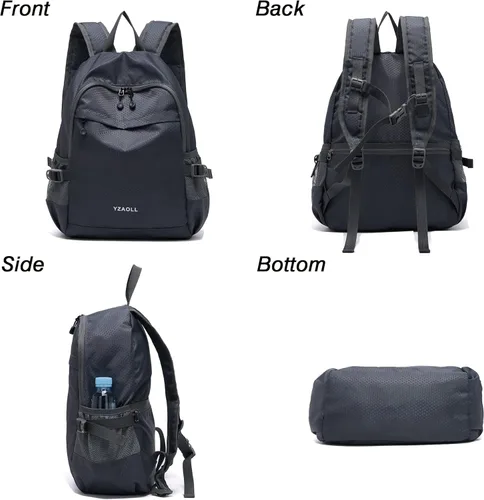 Miniatura 8 de YZAOLL Mochila pequeña de senderismo de 20 litros, mochila ligera para el día, mochila plegable para mujeres y hombres, viajes, camping, vacaciones