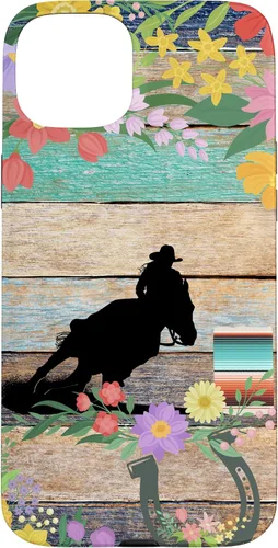 Miniatura 9 de Cute Serape Spring Flower Rodeo Western Horse Barrel Racing Case for iPhone 17