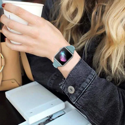 Miniatura 5 de Correa de repuesto compatible con Apple Watch de 1.49, 1.57, 1.65 o 1.73 pulgadas o iWatch Series 6, SE, Series 5, Series 4,Series 3,Series 2,Series