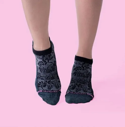 Miniatura 3 de Dr. Motion Calcetines de compresión de corte bajo para mujer, paquete de 2