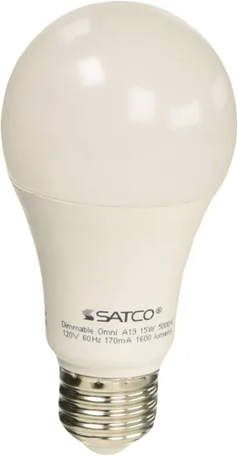 Miniatura 3 de Satco Bombilla mediana S29818 con acabado blanco, 4.63 pulgadas