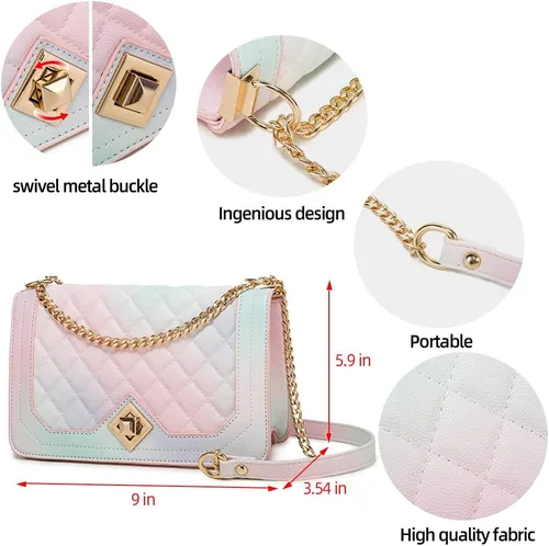 Miniatura 4 de HINFKA Bolso cruzado pequeño para mujer, bolso de hombro de piel sintética, bolso pequeño de embrague, bolso de noche versátil de moda