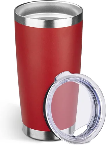 Miniatura 28 de StarSpeed Vaso de 20oz a granel con tapa, acero inoxidable de doble pared aislada al vacío, taza de café con recubrimiento de polvo para bebidas
