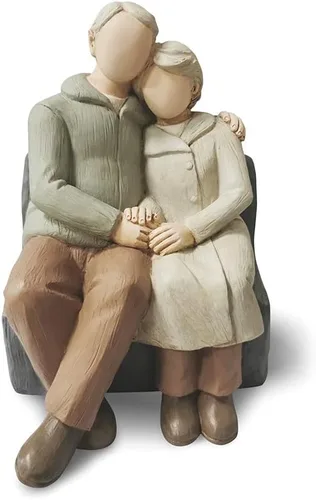 Miniatura 10 de Figura Romántica de Abrazo de Pareja, Aniversario de Boda Esculpida, Pintada a Mano, Regalos para Él y Ella, en Momentos de Amor, Estatua