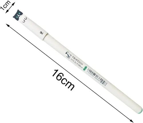 Miniatura 2 de sencoo Paquete de 12 bolígrafos de tinta de gel negra con diseño de gato de 0.020 in Kawaii para estudiantes, regalo escolar, regalo escolar, regalo