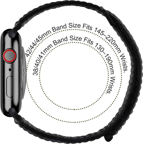 Miniatura 4 de Paquete de 6 correas deportivas compatibles con Apple Watch de 1.496 in 1.575 in 1.614 in 1.654 in 1.732 in 1.772 in 1.811 in 1.929 in para iWatch