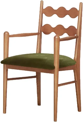 Miniatura 26 de Sillas de comedor tapizadas, silla de cocina con respaldo, silla de sala de estar con brazos versátil asiento de comedor de granja, sillas