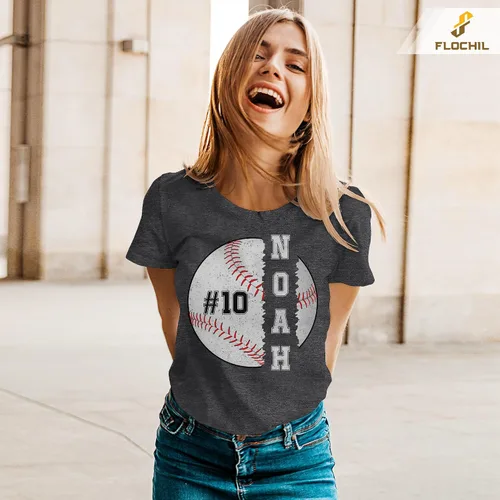 Miniatura 4 de Camiseta de béisbol personalizada, camisetas de béisbol para mujer, camisetas de béisbol para mujer, camiseta con número de nombre personalizado