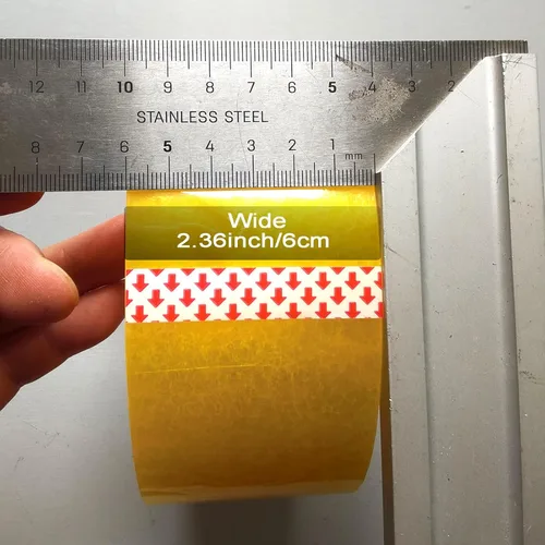 Miniatura 3 de Cinta de embalaje resistente, 2.36 pulgadas x 328 yardas, cinta de embalaje transparente para embalaje de envío, sellado en movimiento, sellado