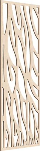 Miniatura 130 de 9 3/8"W x 24 3/8"H x 1/4"T Bristol Decorativos Paneles de Pared de Madera Calado, Cereza