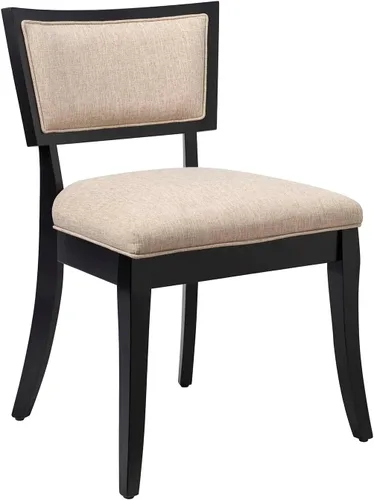 Miniatura 4 de Modway EEI-4557-BEI - Juego de 2 sillas de comedor tapizadas de tela prístina, color beige
