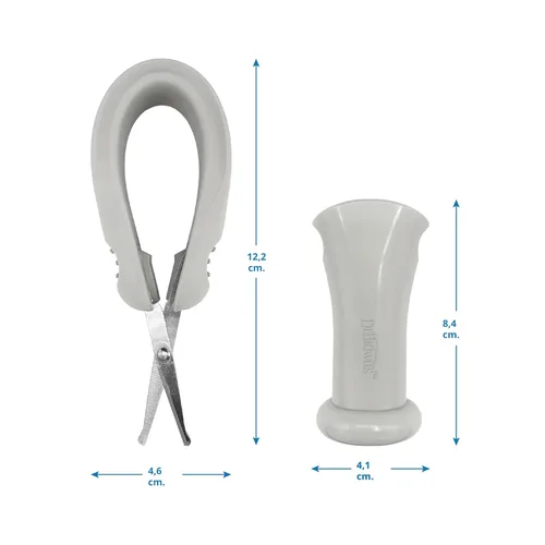 Miniatura 15 de Kit de Esenciales para el Cuidado del Bebé de Dr. Brown, Tijeras para Uñas con Estuche, Aspirador Nasal, Cepillo y Peine para Caspa de Cuna, Libre