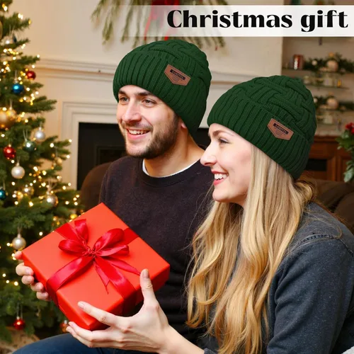 Miniatura 81 de Loritta Gorro de invierno cálido de punto grueso y holgado para hombre