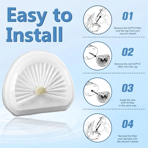 Miniatura 7 de Filtros de repuesto VLPF10 compatibles con aspiradora de mano Black and Decker Dustbuster, modelo HLVA315J HLVA320J00 N575266 de Funmit