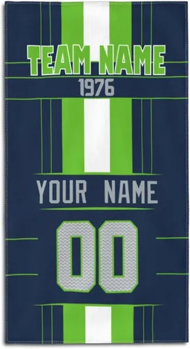 Miniatura 17 de ANTKING Toalla de playa Cleveland de 32 x 52 pulgadas, personalizada con cualquier nombre y número para hombres, mujeres y jóvenes, regalos