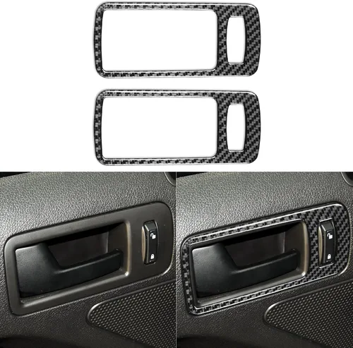 Miniatura 21 de NVCNX Fibra de Carbono Compatible con Ford Mustang GT Shelby 2010-2014 2011 2012 2013 Consola Central del Coche Transmisión Automática Caja