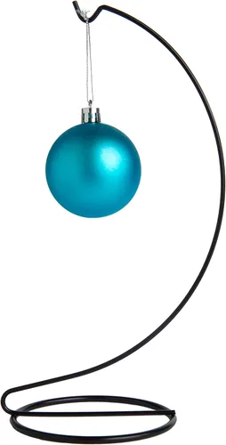 Miniatura 4 de Creative Hobbies Soporte Colgador Porta Adornos Chapado en Negro de 10 Pulgadas de Alto para Exhibir Adornos de Navidad, Terrarios de Vidrio, Etc.