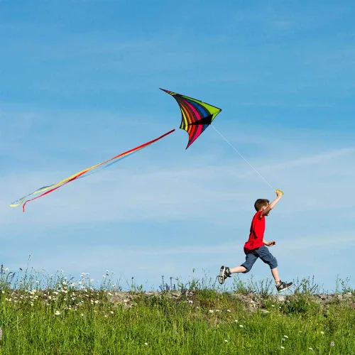 Miniatura 4 de Mint's Colorful Life - Cometa Delta para niños y adultos, cometa extremadamente fácil de volar, las mejores cometas para principiantes