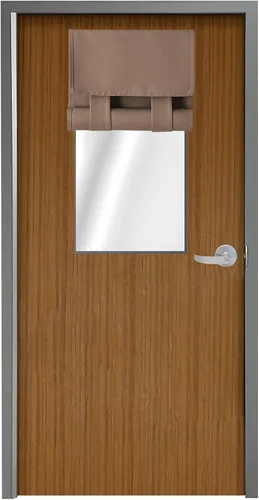 Miniatura 36 de WdFour Cortinas de puerta francesa con tacto sedoso, aislamiento térmico, reducción de ruido, cortinas opacas para puerta de vidrio y oficina