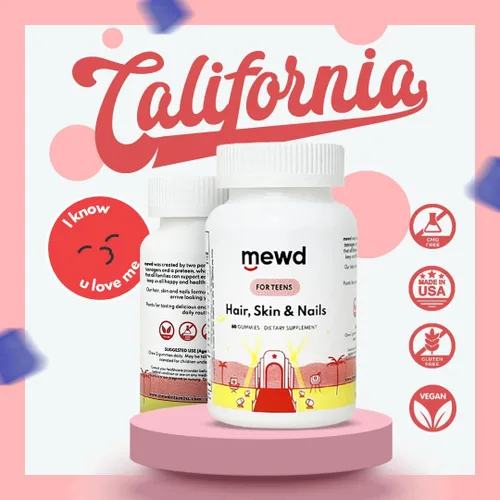 Miniatura 7 de MEWD Gomitas multivitamínicas para el cabello, la piel y las uñas para adolescentes y niños, fuerza y crecimiento de biotina con zinc, vitaminas A