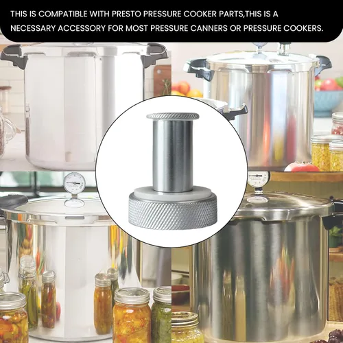 Miniatura 5 de Válvula de salida y piezas de válvula de escape compatibles con latas de presión Presto, se adapta a latas Presto 409A, 23 cuartos y 16 cuartos