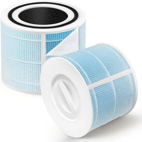 Miniatura 10 de Mini filtro de repuesto compatible con LEVOIT Core Mini purificador de aire Core-Mini-P, 3 en 1 H13 True HEPA, en comparación con el reemplazo