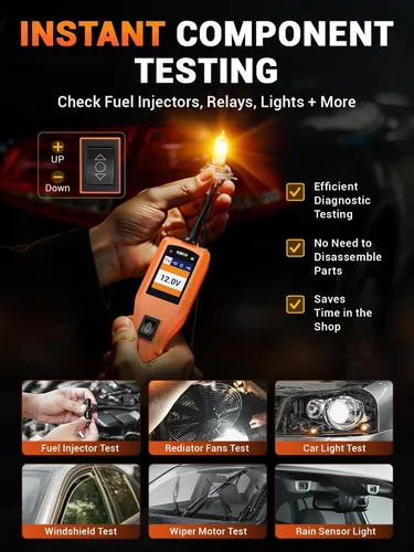 Miniatura 5 de KZYEE KM10 Kit de Sonda de Circuito de Potencia, Probador de Circuito Automotriz 12V 24V, Multímetro Digital, Buscador de Cortocircuitos, Probador
