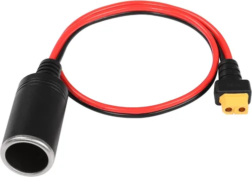 Miniatura 7 de SinLoon Encendedor de cigarrillos de automóvil hembra a XT60 hembra, cable de encendedor de cigarrillos de 14 AWG, para inflador de neumáticos