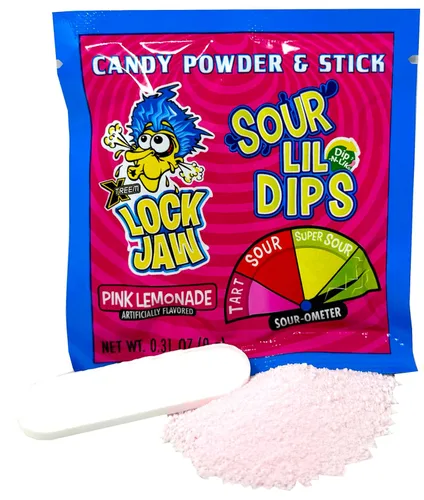 Miniatura 3 de crait Lockjaw Sour Lil Dip Candy - Palitos de inmersión a granel con polvo, paquete variado de 36