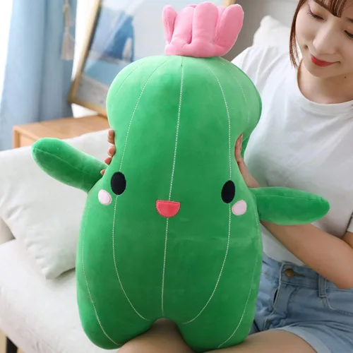 Miniatura 4 de AngelGift Muñeco de cactus grande y suave de peluche, animales de peluche de cactus, juguete de peluche, juguetes de peluche de cactus, el mejor