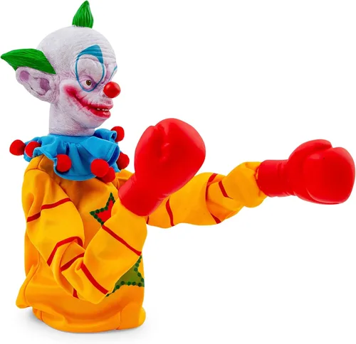 Miniatura 3 de Toynk Horror Reachers Killer Klowns from Outer Space Shorty - Juguete de marioneta de boxeo de 13 pulgadas, colección retro de los años 80