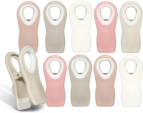 Miniatura 39 de COOK WITH COLOR Clips para bolsas de chips con imán para almacenamiento de alimentos con agarre hermético para bolsas de pan, bolsas de aperitivos