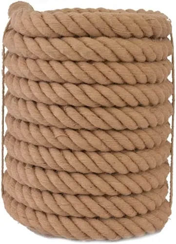 Cuerda de yute de cuerda natural fuerte y duradera, cuerda de cáñamo natural para manualidades, jardinería, decoración del hogar, gato, poste