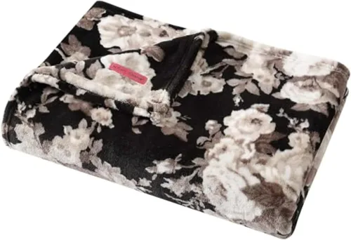 Miniatura 34 de Betsey Johnson - Manta para sofá o cama, manta súper suave y extragrande de aspecto audazmente mullido (corazón punteado rosa, 50" x 70")