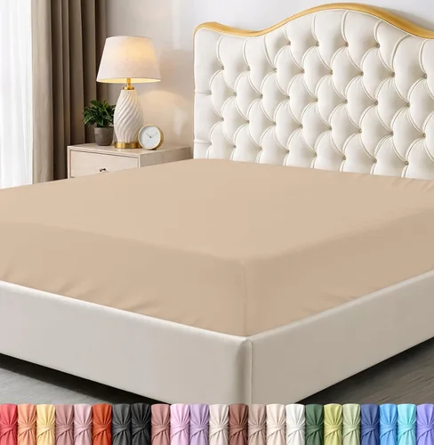 Miniatura 19 de Utopia Bedding Sábana Bajera Completa Ajustada - Sábana de Fondo - Bolsillo Profundo - Microfibra Suave - Resistente al Encogimiento y la Azul Spa
