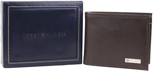 Miniatura 4 de Tommy Hilfiger Billetera plegable de cuero para hombre con bolsillo para monedas talla única