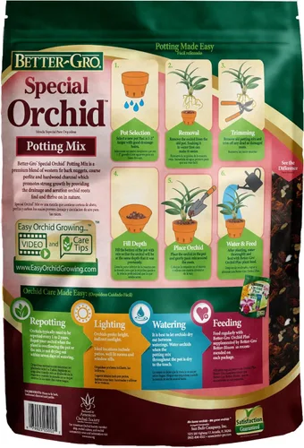 Miniatura 2 de Better-Gro Mezcla especial de orquídeas – Mezcla para macetas de corteza de orquídeas de primera calidad para macetas, trasplantes, drenaje