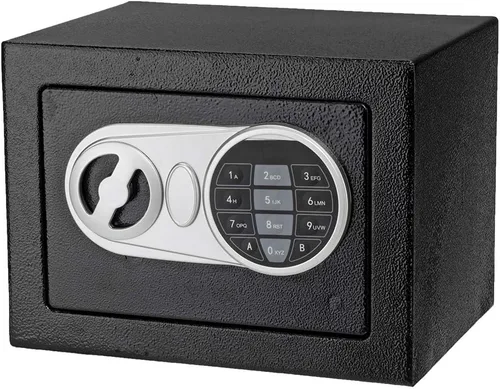 Miniatura 7 de Ochine Caja fuerte de seguridad de acero y caja de seguridad, caja de dinero negra, caja fuerte de acero con teclado digital, caja fuerte de Pequeño