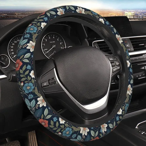 Funda para volante de automóvil, ajuste universal, accesorios para el interior del automóvil para mujeres y hombres, 15 pulgadas, transpirable,