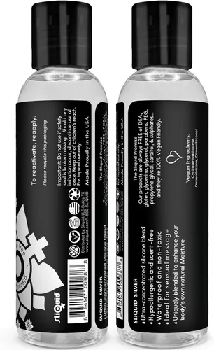 Miniatura 2 de Sliquid - Lubricante íntimo de silicona Naturals Silver, NS7007, 2 onzas, 1