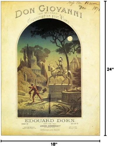 Miniatura 2 de Mozart Don Giovanni Ntitle Page Of A French Edition 1874 Of Wolfgang Amadeus MozartS Opera Don Giovanni arreglado para el piano Póster impreso por