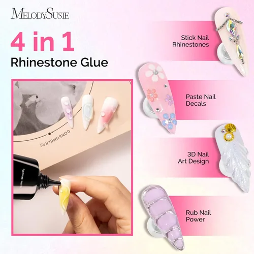 Miniatura 5 de MelodySusie ART01R - Luz UV de mano para uñas de gel y pegamento de diamantes de imitación, lámpara de uñas inalámbrica de gel X recargable