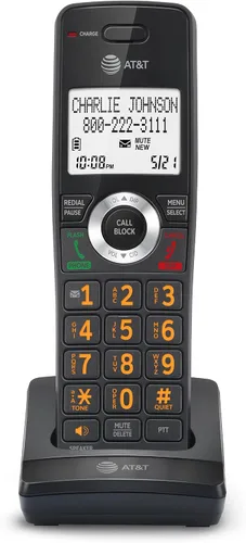 Miniatura 26 de AT&T DECT 6.0 Teléfono doméstico con cable/inalámbrico con 2 auriculares y contestador automático, bloqueador inteligente de llamadas, identificador