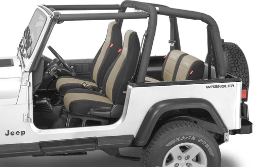 Miniatura 11 de Diver Down Neoprene Seat Cover Set - Fits Jeep YJ 1987-1995 Wrangler - Front and Back Seat Set - Waterproof Custom Fit - Soft Padded Cushion Feel