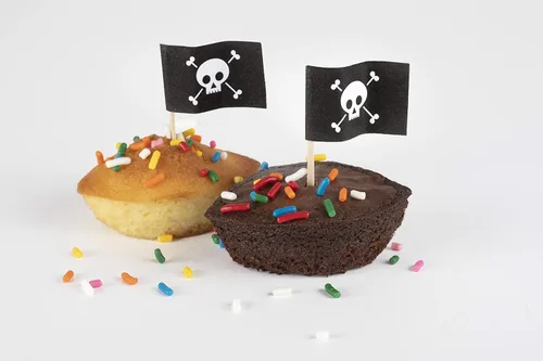 Miniatura 6 de Mobi 12 barcos de postre silicona molde para hornear azul