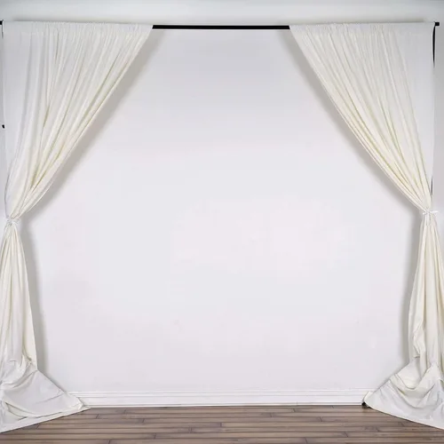 Miniatura 27 de Efavormart - Paquete de 2 cortinas de fondo ignífugo de amatista violeta de 10 x 10 pies, resistentes y sin arrugas, para eventos teatrales y galas