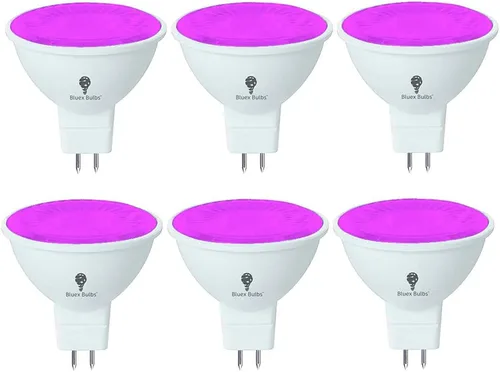 Miniatura 9 de BlueX - Paquete de 6 bombillas LED MR16 naranja, 4 W (equivalente a 40 vatios), base de dos pines GU5.3 de 12 V, decoración de fiesta, porche